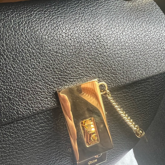 Chloe mini drew bag in black with gold hardware - Picture 11 of 16